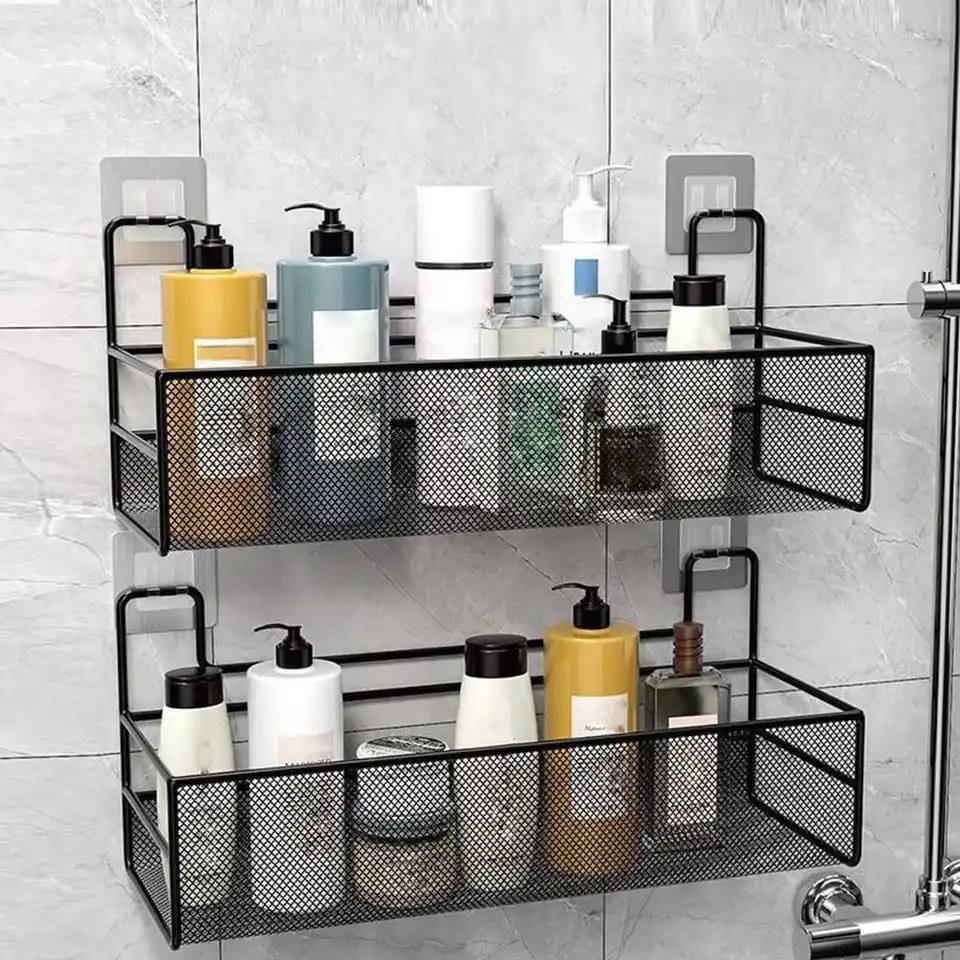 Big Bathroom Basket Storage Shelf Rack Holder-1pc
