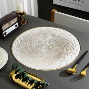 1pc Metallic Vinyl Pad Insulation Table Mats Non-Slip