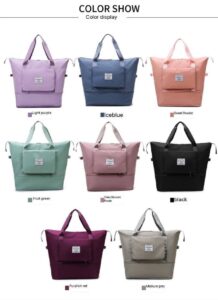 Large Capacity Foldable Travel Bag, Expandable lightweight Carry on Bag, Dry with Wet Separation Spor Duffel Bags(Available Colour will be delivered)