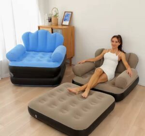 Inflatable leisure chair/Bed portable inflatable sofa air recliner lazy sofa with Manual Pump