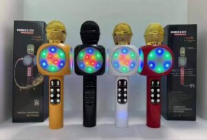 Wireless Karaoke Microphone Bluetooth Handheld Portable Speaker