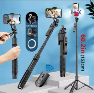 L16 1530mm Wireless Selfie Stick Tripod Stand Balance Stabilizer Live Foldable
