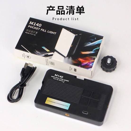 M140 Pocket Fill Light Dimmable 2700-6500k 2000mAh Portable LED Video Light - Image 3