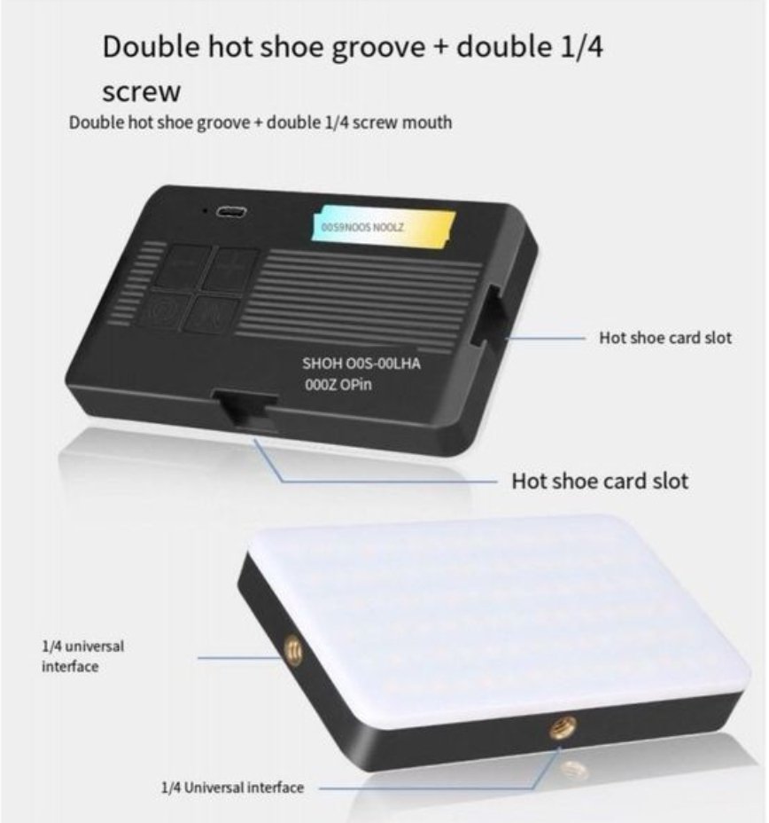 M140 Pocket Fill Light Dimmable 2700-6500k 2000mAh Portable LED Video Light - Image 2