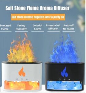Salt Stone Flame Aromatherapy Humidifier