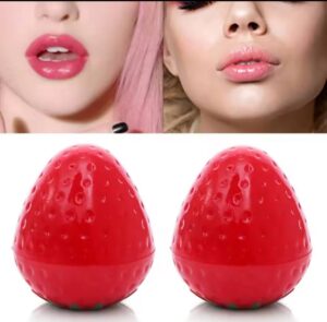 1pc Strawberry Shaped Lip Balm Set - Moisturizing Lip Butters for Women and Girls