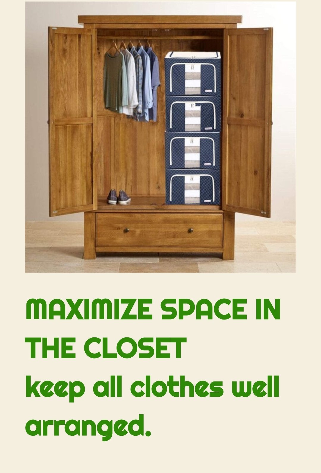 Foldable Clothes And Beddings Storage Box(Available Colour will be Delivered) - Image 2