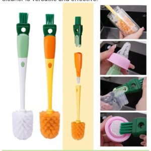 Four-In-One Multi-Functional Home Cup Brush Long Handle Bottle Cleaning Brush Insulation Cup Lid Brush Glass Cleaning Brush