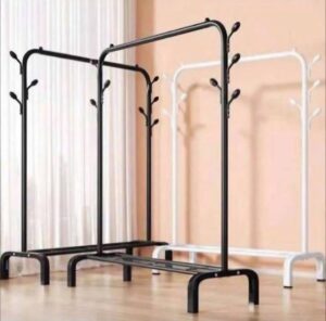 35kg Clothes Pole Hanger Rack Clothes Hanger Storage Rack with wheels-Single