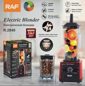 RAF 2.5Liters 2 In 1 Electric Blender & Grinder - 2400W