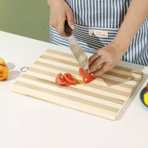 Wooden Cutting/Chopping Board - Hangable, Brown