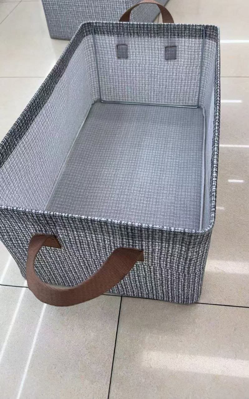 Foldable Clothes Storage Box/ Wardrobe Organizer with Handles - Image 4