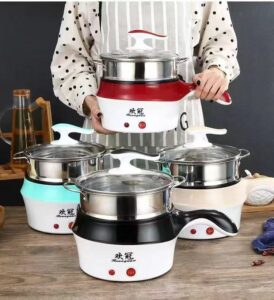 Double Layer Multi-function Indomie & Fast Food Electric Cooking Pot
