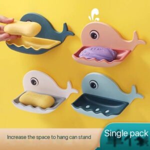 Fish Shape Soap Dish Holder Rack-1pc