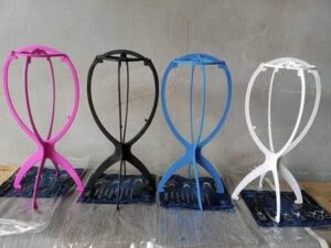 Foldable Plastic Wig Display Stand / Mannequin