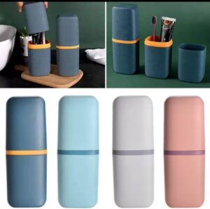 Toothpaste And Toothbrush Case/Cup-Pink