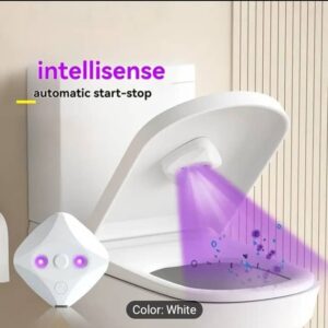 Smart Toilet Cleaner /Toilet Purifier + 1pc Double-Sided Tape/ USB Charging LED Toilet Light Multifunctional Portable UVC System Easy Installation, Suitable for Home Bathroom and Business Travel