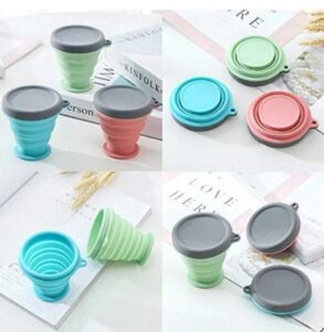 1pc Rubber Folding Drinking Silicone Mug Cup For Outdoor Camping, Travel-200ml