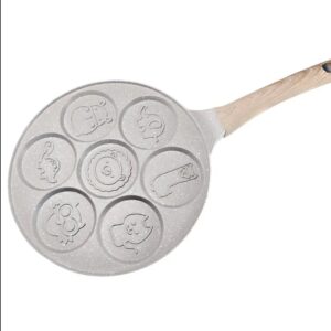 7Holes Smiley Face Emoji Nonstick Pancake Pan