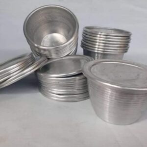 Allumimium Moi Moi Cooking Plate - 12Pcs