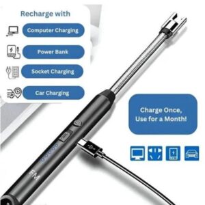 Rechargeable Electric Gas Lighter Kitchen Lighter Chargeable USB Arc Long Lighter for Candle Flexible Lighter Neck for Gas,diyas,agarbatti,Candle