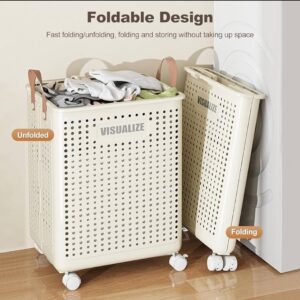 Foldable Laundry Rack/Basket With Wheels