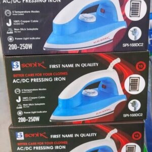 Sonik brand AC/DC pressing iron, model SPI-168DC2