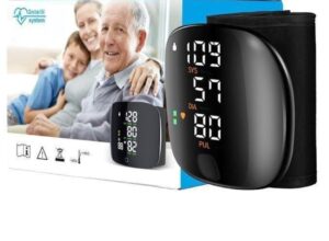 Automatic Digital Wrist Blood Pressure BP Monitor Machine+Voice Function+Led Colour Screen Display