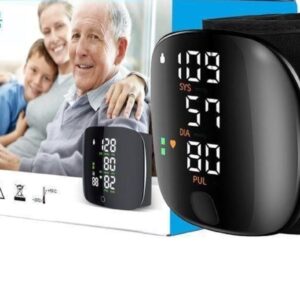 Automatic Digital Wrist Blood Pressure BP Monitor Machine+Voice Function+Led Colour Screen Display