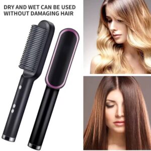 2-in-1 Hot-Air Hair Styling Comb Straightener Hair Brush