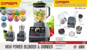 Qasa QBL-8008 Pro5 1500W Blender – High Power Grinder