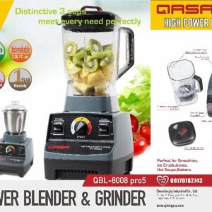 Qasa QBL-8008 Pro5 1500W Blender – High Power Grinder