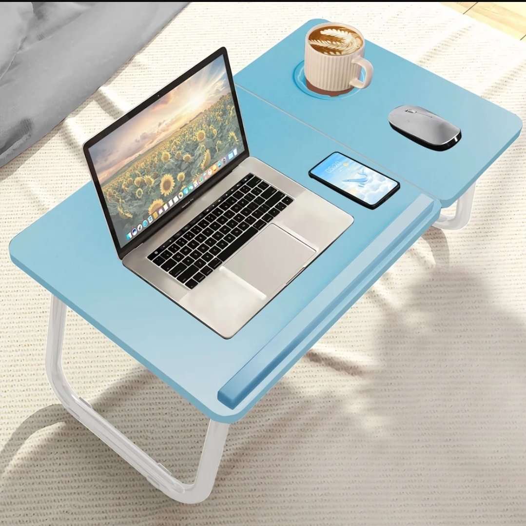 Adjustable Angle Mobility Table Over Bed,Foldable Bed Tray Table,Bed Table Laptop Tray for Bed Sofa Notebook Breakfast Work Study Reading Kids - Image 6