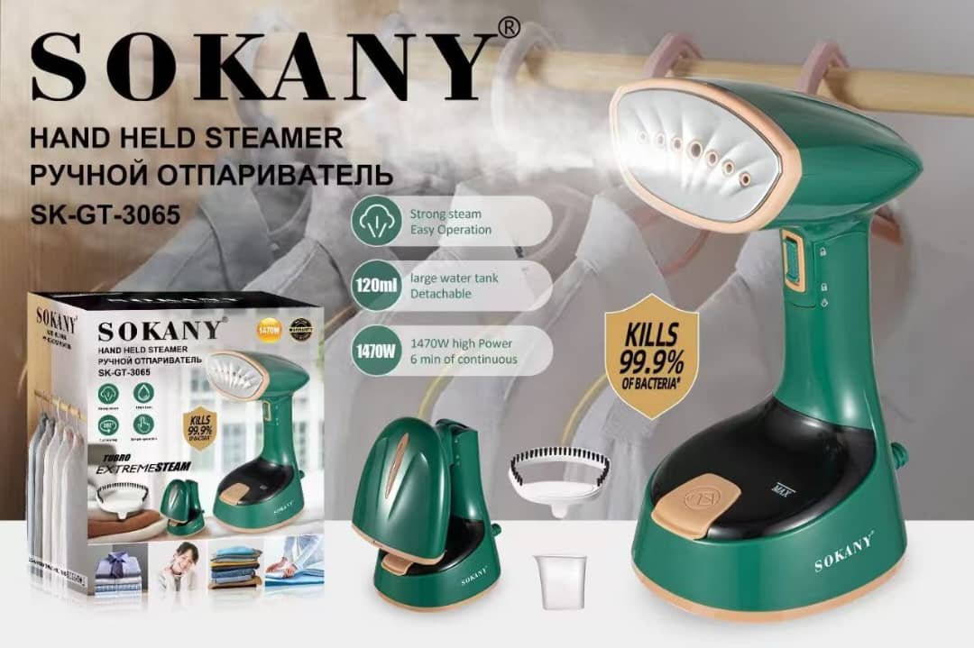 Sokany SK-GT-3065 Handheld Steam Iron 1300W High Power 2 Modes Multifunction Electric Steam Iron