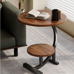 Solid Elegant 2 Layer Wooden Side Table