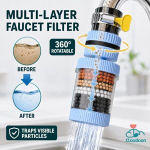 Water Filter for Kitchen Sink Faucet Purifier 6-Stage Water Filtration System