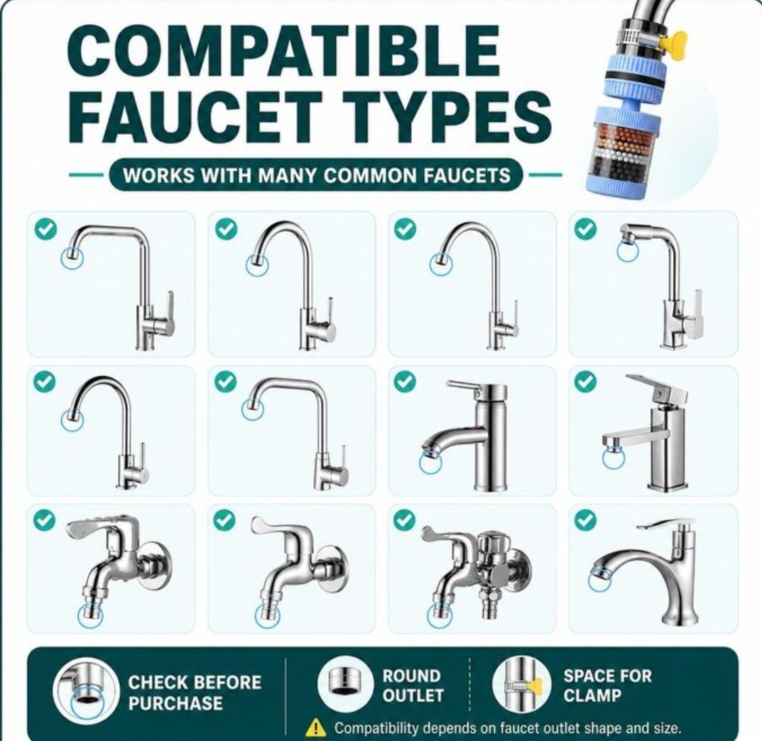 Water Filter for Kitchen Sink Faucet Purifier 6-Stage Water Filtration System - Image 4